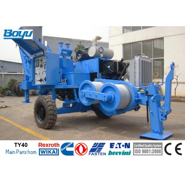 Quality 110kv Transmission Line 40kn Tension Stringing Equipment with Cummins Engine and for sale
