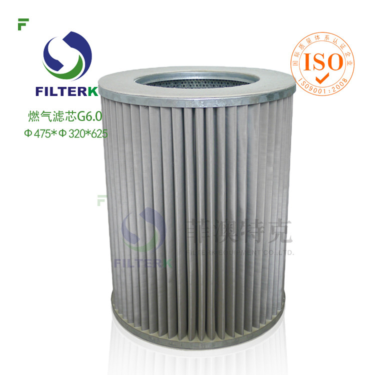 China G6.0 Circle Industrial Gas Filter , Gas Gathering Station High Pressure Filter factory