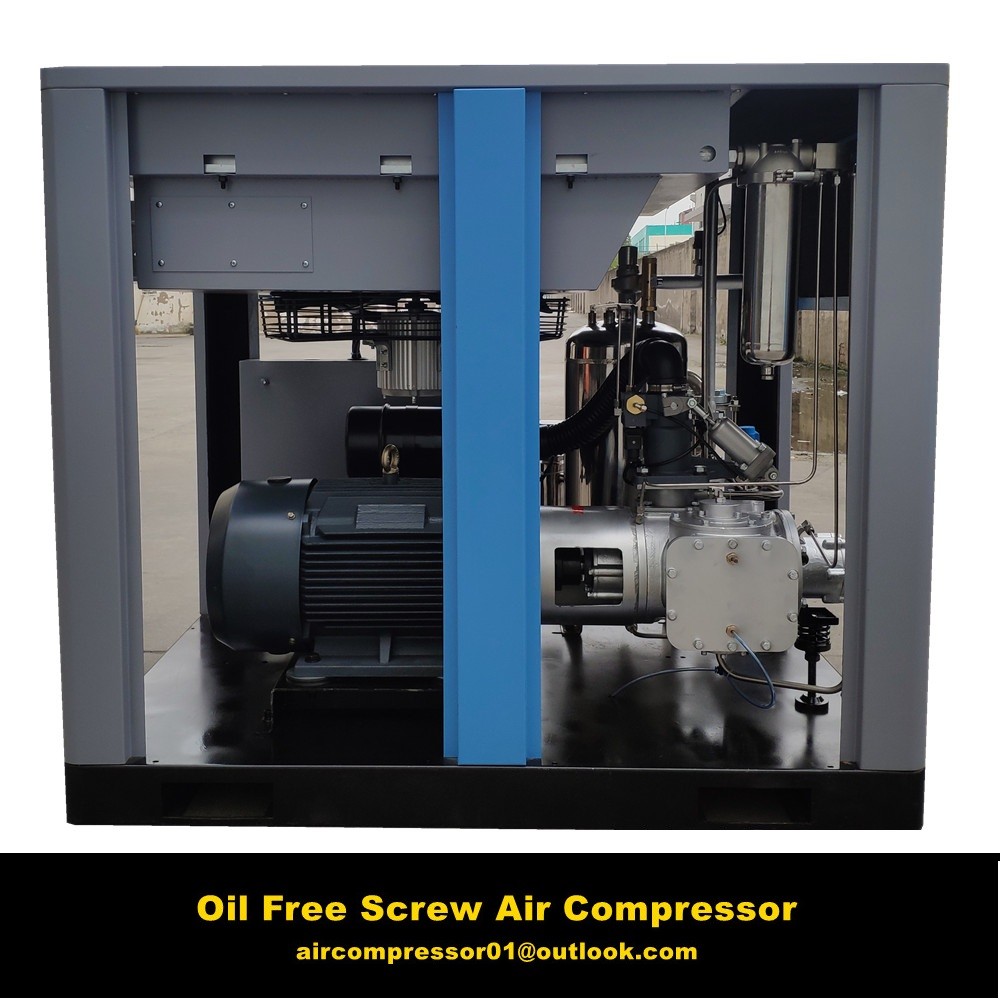 China screw 100 hp silent air compressors long life oil lubricant air compressor factory