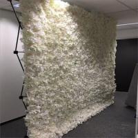 China SX-020 Custom Wedding Decorations artificial silk flowers wall for wedding event backdrop decoration factory