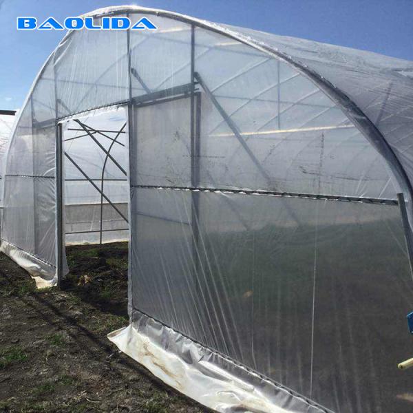 Quality Arch Pipes Reinforced Commercial Polyethylene Film Greenhouse for sale