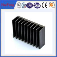 China Black anodized aluminum extrusion profile supplier, supply aluminum radiator extrusion factory