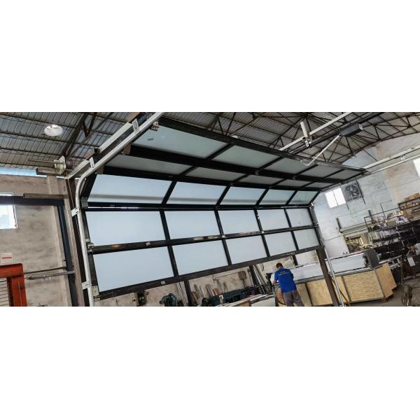 Quality 100% Transparency Clear Polycarbonate Mirror Glass Garage Door for sale