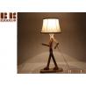 China High Quality Modern Decorate Wood table lamp Carving 3D Led Night Light factory