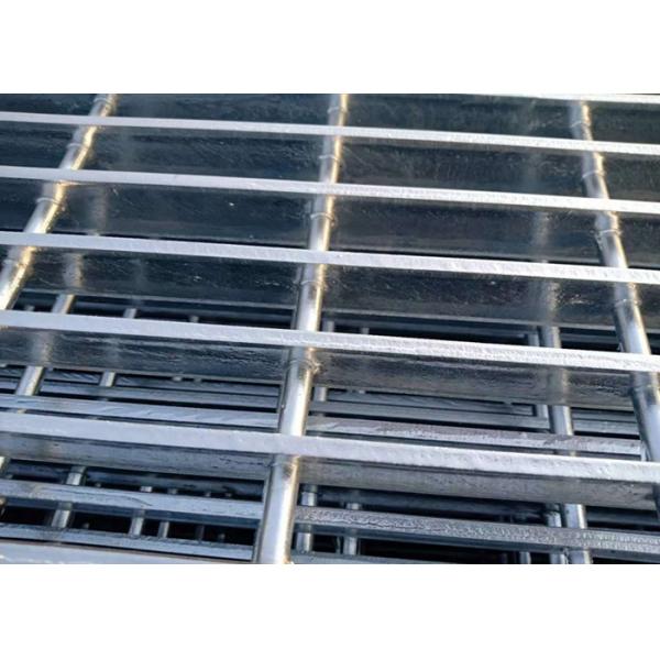 Quality Galvanised Steel Grating For Metal Grate Flooring Round Steel Cross Bar for sale