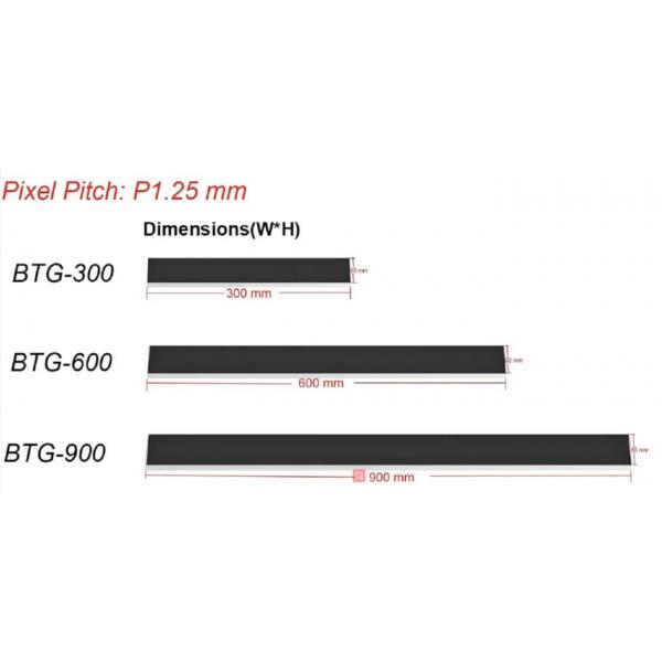 Quality SMD1515 800cd/Sqm Shelf Edge Display P1.5 300x60mm GOB RGB for sale