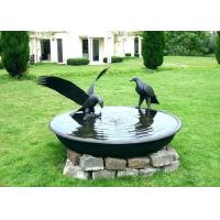 China Antique Eagle Birdbath Bowl Bronze Garden Sculpture Decoration Corrosion Stability factory