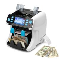 China Bank note professional two pocket bill banknote sorter money counter and cash currency sorter machine factory