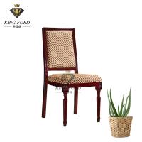 Quality Powder Coated Finished Dining Imitated Wood Chair 5.5kg for sale