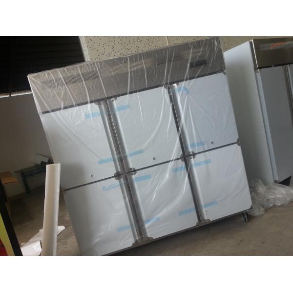 Quality Stainless Steel Commercial Upright Freezers 6 Doors For Restaurant Factory for sale