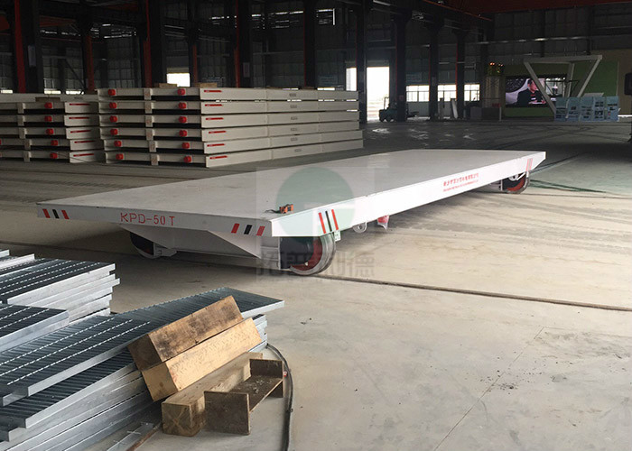 China Steel Plant Bay To Bay Material Die Transfer Cart Electric Ferry Traverse Travelling Rail Flat Vehicle factory