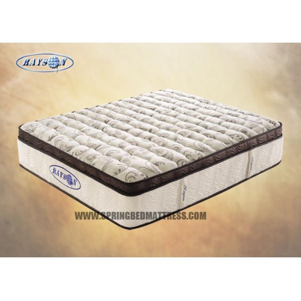 Quality Comfortable 10 Inch Compressed Pillow Top Pocket Coil Mattress For Hotel for sale
