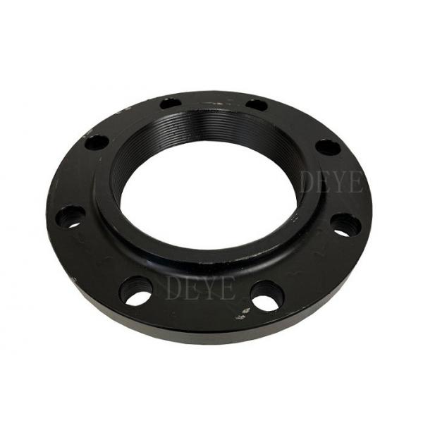 Quality A105 ANSI ASME DIN Forged Steel Flange Carbon Steel Threaded Flange With NPT BSPT for sale