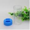 China Durable Clear Plastic Cylinder / 300g Salt Or Sugar Powder Shaker Lid Flip Top Plastic Jar factory