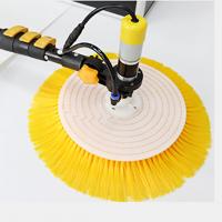China Telescopic Water Fed Pole Solar Panel Cleaning Brush  Single Head for sale