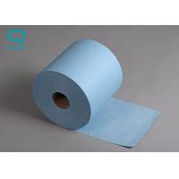Quality Machine Cleaning Wiper Cellulose Wipe Roll Blue Color,400m / roll for sale
