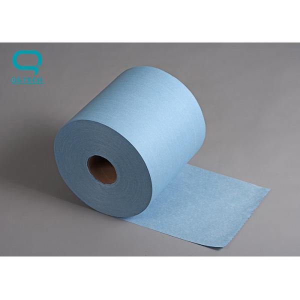 Quality Machine Cleaning Wiper Cellulose Wipe Roll Blue Color,400m / roll for sale