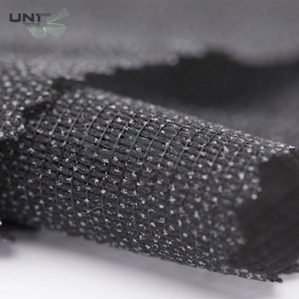 Quality Warp And Tricot Knitted Fusible Interlining Fabrics With Wet Finish Process for sale