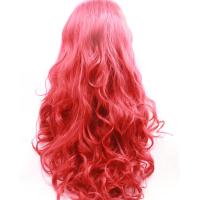 China Fashion New Style Ombre Synthetic Lace Front Wigs Cosplay Wigs Red Color 8-26 Inches factory