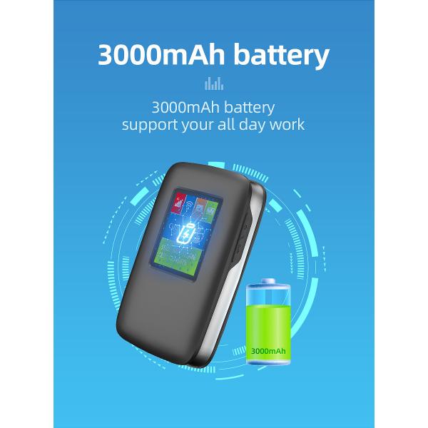 Quality 2700mAh-3000mAh 4G Lte MiFi Router 150Mbps 4G Mobile WiFi Hotspot 15 Devices for sale