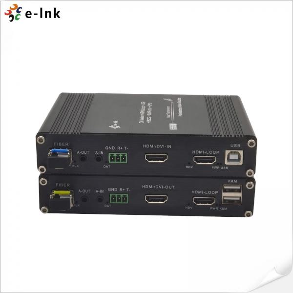 Quality 1080P HDMI Video Fiber Extender for with KVM RS232 Audio for sale