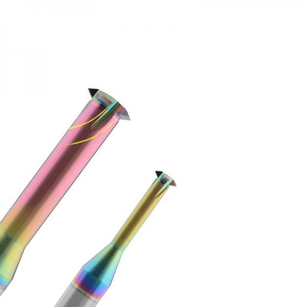 Quality DLC Coating Threading End Mill Single Tooth 60 Degree For Aluminum for sale