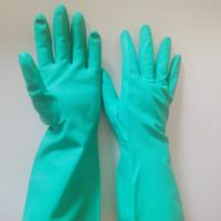 China 15mil Nitrile Gloves Chemical Protection XL 13 Inches Nitrile Solvent Resistant Gloves for sale