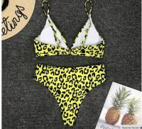 China Womail Alluring Biquini Leopard Printed Bikini Push-Up Padded Swimwear Women's factory