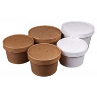 China Disposable paper soup cups with paper lid,ice cream cup,Coppa gelato factory
