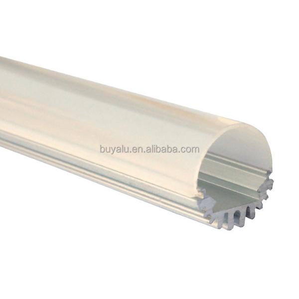 Quality Extrusion Shape Aluminum LED Profile In Half Circle For Daylight Lamp for sale