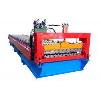 Quality Color Steel Roofing Sheet Corrugated Shape Roll Forming Machine With PLC Control for sale