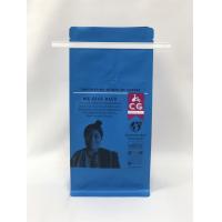 Quality 12OZ Coffee Packaging Pouch Matt Flat Bottom Printed With Tin Tie for sale