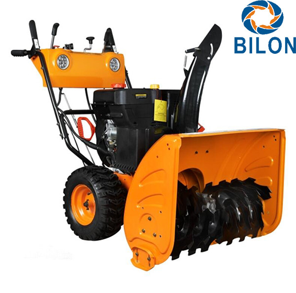 China Gasoline Engine Snow Sweeper Machines 13 HP Walk Behind Snow Sweeper factory