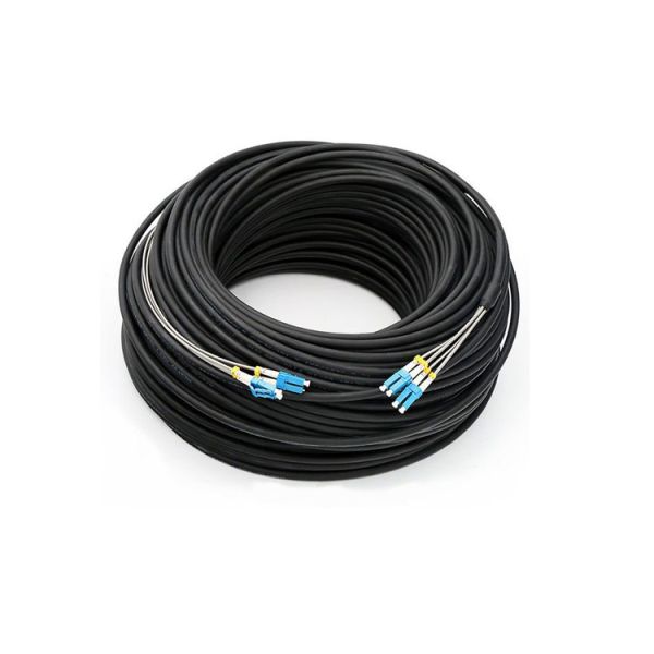 Customize Armored Fiber Patch Cable SM MM LSZH DLC To DLC Fiber Patch