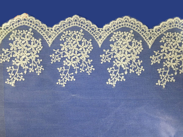 China African lace fabrics Embroidery Lace Fabric cord guipure white lace fabric factory