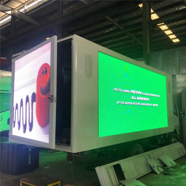 Quality ColorLight LED Billboard Truck 3840*1728mm Customized 18ft Truck Box Body for sale