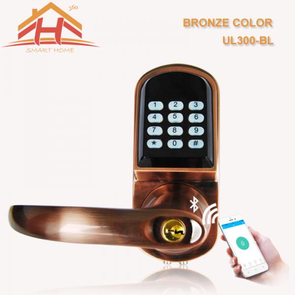 Quality Keyless App Controlled Front Door Lock Low Voltage Warning Auto Locking Mode for sale