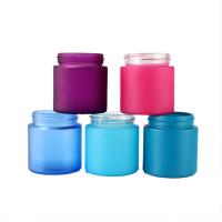 Quality Flower Smell Proof Glass Jar 2oz 3oz 4 Oz Glass Cosmetic Jars With Lids for sale