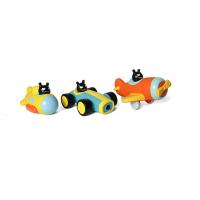 China Nature Latex Squeaky Dog Toys Interactive Driving Car Plane Squeakers 17cmx13cmx10cm factory