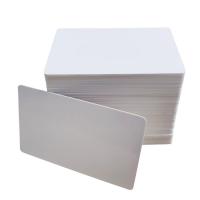 China White Glossy 0.38mm Thickness PVC ID Card for sale