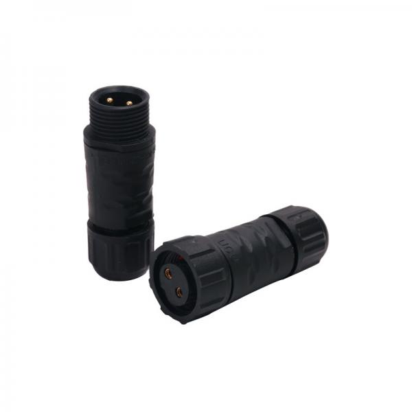 Quality 15A Circular Plastic Connectors Female 2pins To Male Assembly Connector for sale