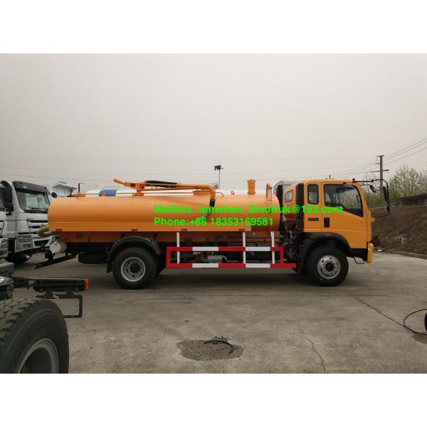Quality 4-6m3 Sewage Suction Truck Of Sinotruk 4x2 6 Tires With Euro3 for sale