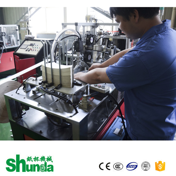 Quality Shunda High Power Durable Paper Tea Cup Making Machine Highly Efficiency for sale