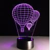 China Hot Air Balloon 7 Colors Change 3D LED Night Light with Remote Control Ideal For Birthday Gifts And Party Decoration factory