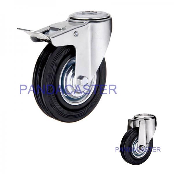 Quality Furniture / Trolleys Industrial Caster Wheels With Total Brake Device for sale