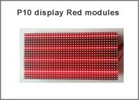 China P10 red semioutdoor LED Display Module Red Message Board Brand Sign High Brightness p10 led panel for advertising sign factory