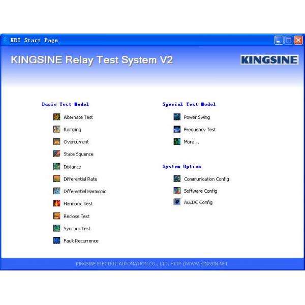 Quality Flexible KRT Relay Testing Software Support IEC61850 , IEC60044 for sale