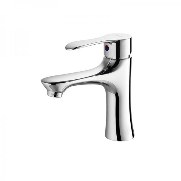 Quality Washroom Basin Faucet High Quality One Handle Brass Chrome Water Tap Hot Cold Mixer Faucets for sale