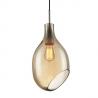 China Grey Amber Glass Pendant Lights , Modern Hanging Pendant Lamp factory
