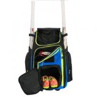 China Custom Waterproof Cricket Kit Bag With Trolley Wheels Shoe Compartment factory
